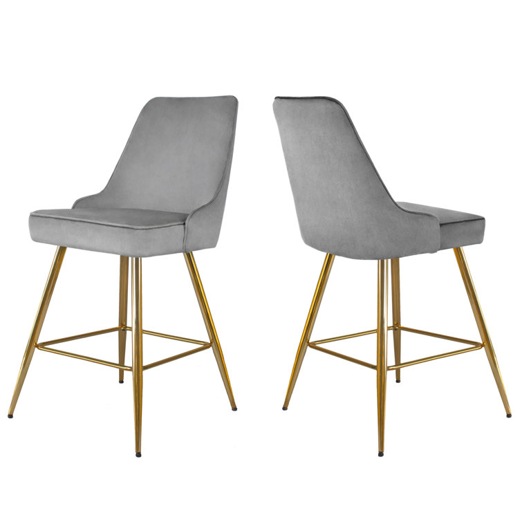 KithKasa Lavish Bar Stool Wayfair